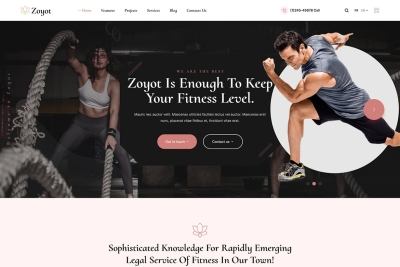 Zoyot - Sports and Fitness HTML Template