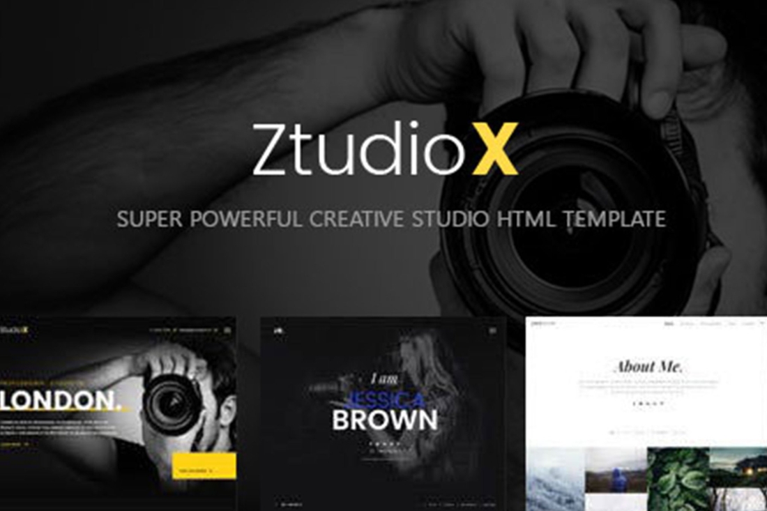 Ztudio X - Creative Studio Photography HTML Templa