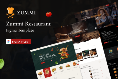 ZUMMI – Cafe and Restaurant Figma Template