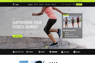Zunzo - Running Club and Sports HTML Template
