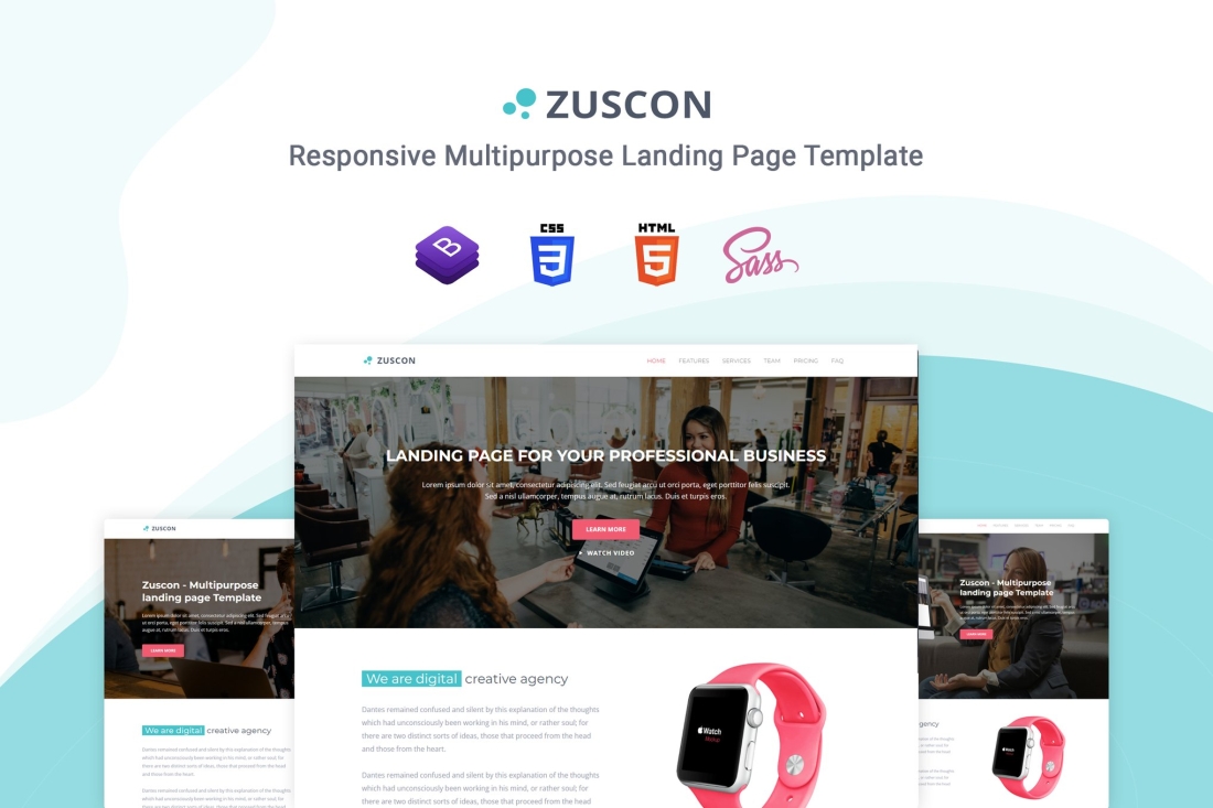 Zuscon - Bootstrap 5 Landing Page Template