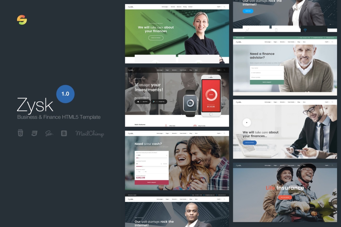 Zysk - Business & Finance HTML5 Template