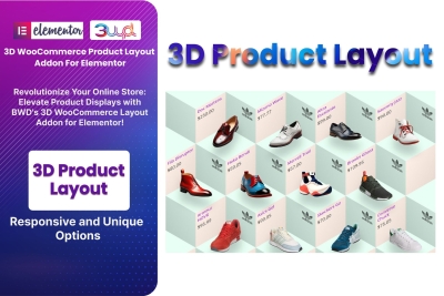 3D WooCommerce Product Layout Addon For Elementor 1.0