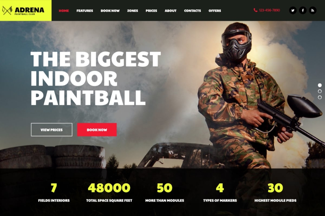 Adrena | Airsoft Club & Paintball WordPress Theme 1.2.13