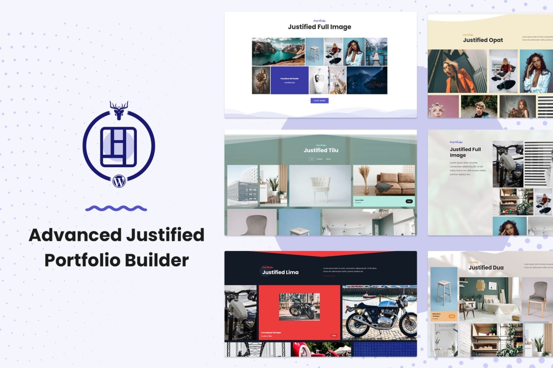 Advanced Justified Portfolio Builder 1.0.0