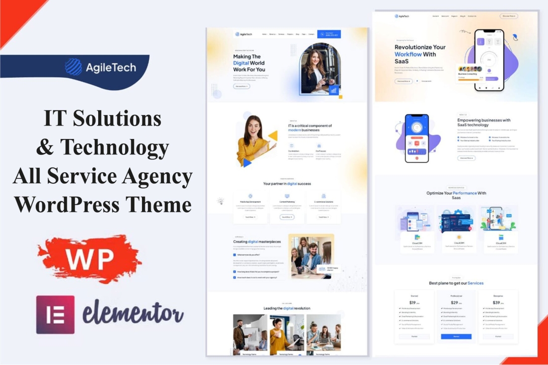 Agiletech - IT Solutions Service Wordpress Theme 1.0.4