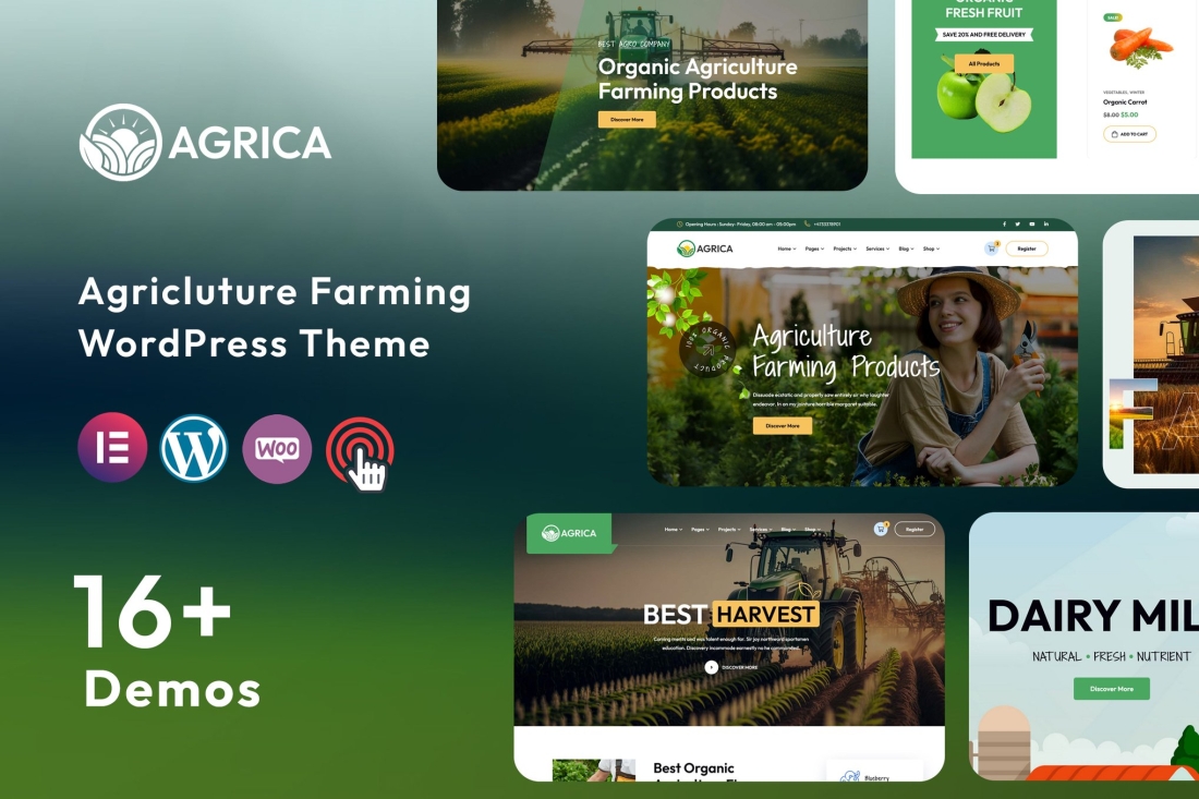 Agrica - Agriculture WordPress Theme 1.0.1