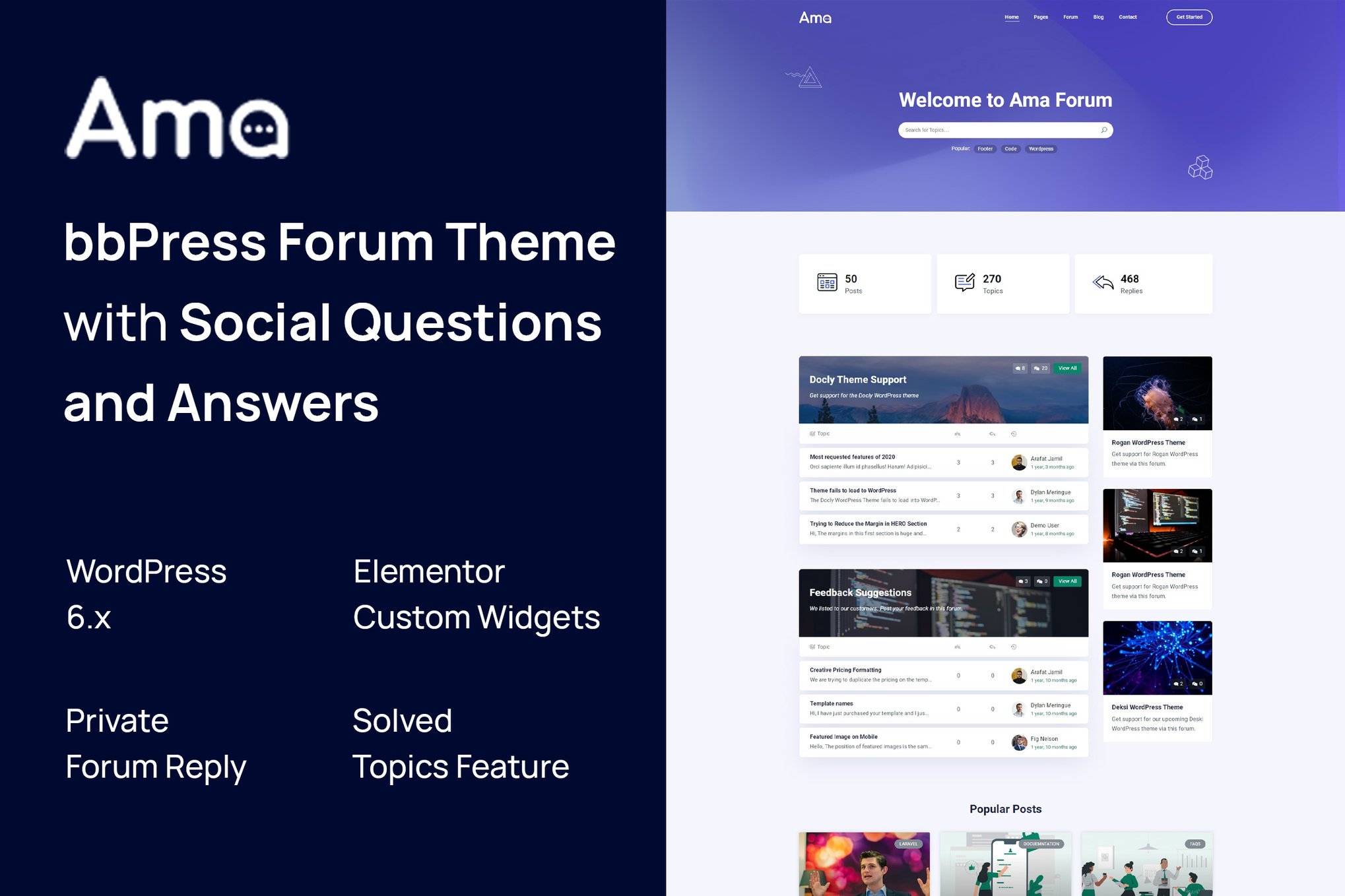 AMA – bbPress Forum WordPress Theme 1.4.1