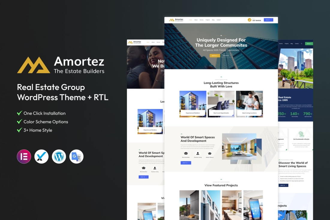 Amortez – Real Estate Group WordPress Theme 1.0.1