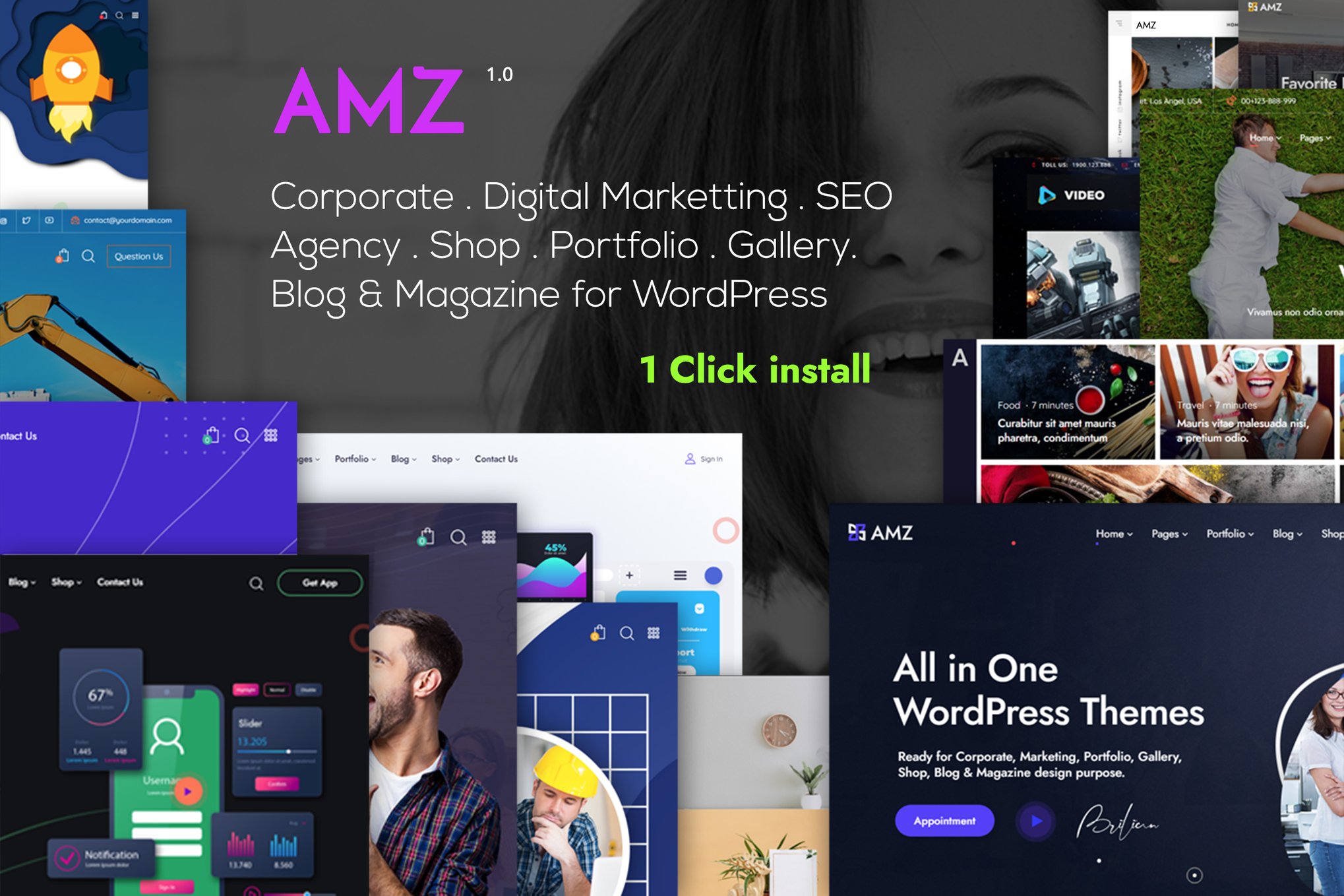 AMZ – All in One Creative WordPress Theme 1.0