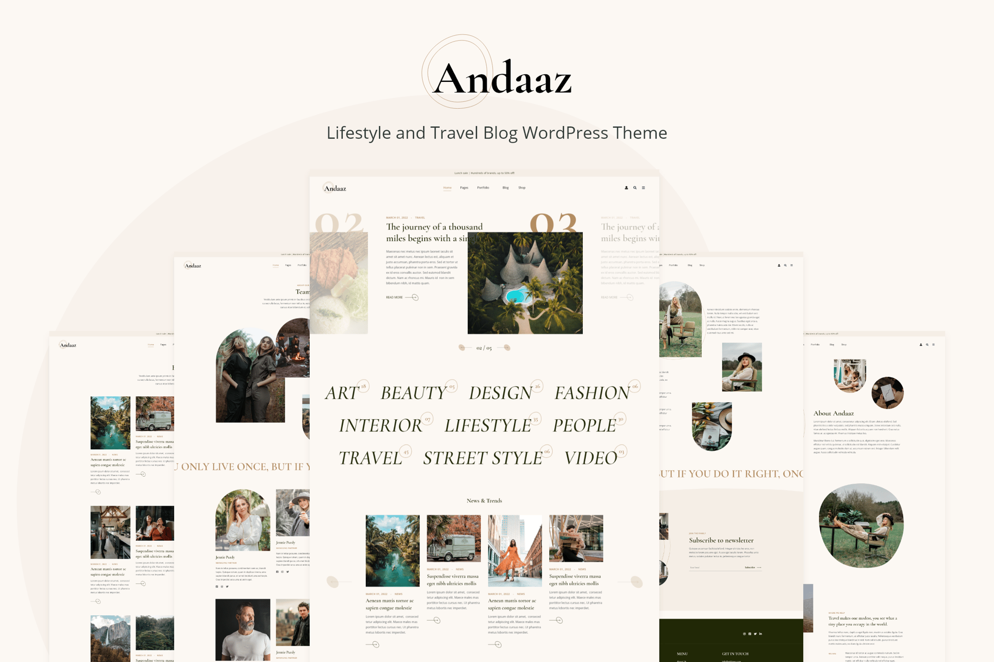 Andaaz – Lifestyle and Travel Blog WordPress Theme 1.0.1