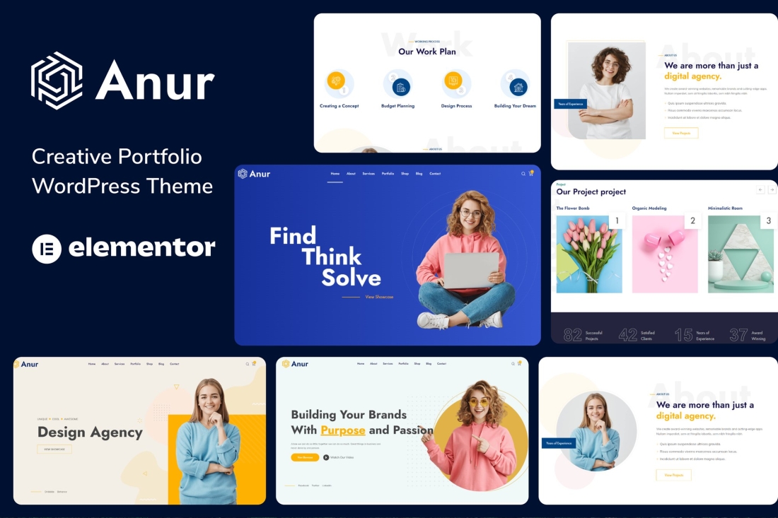Anur - Portfolio WordPress Theme 1.0.4
