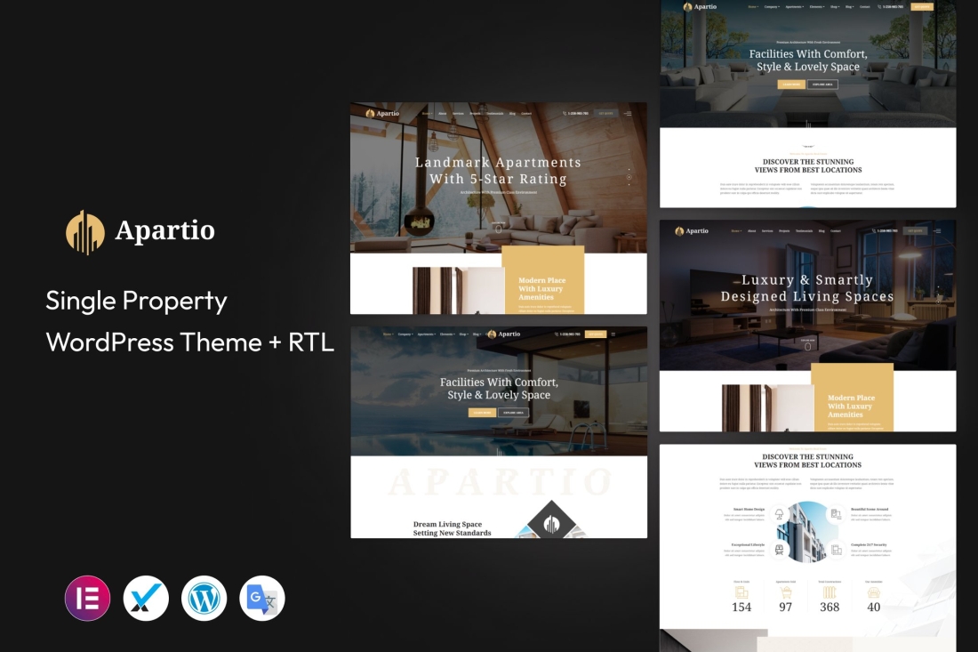 Apartio - Single Property WordPress Theme 2.3