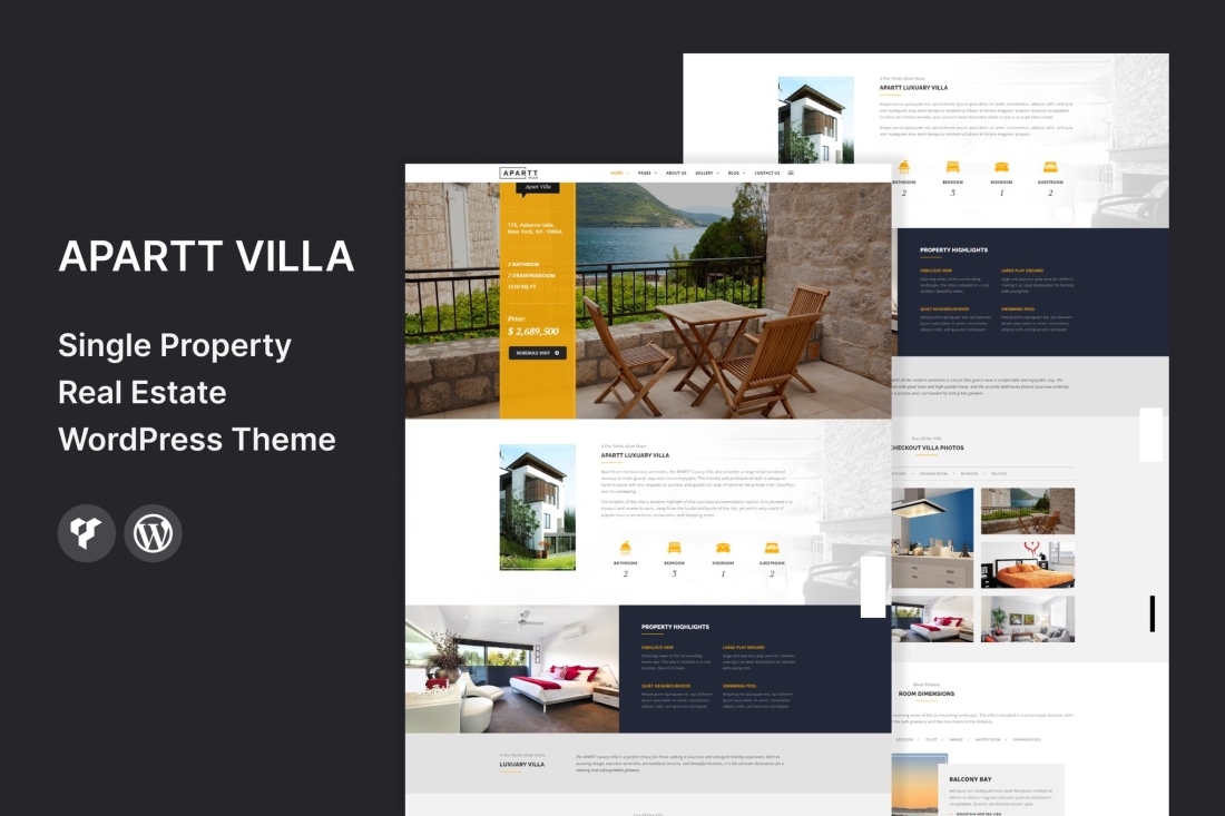 APARTT VILLA - Single Property WordPress Theme 3.0