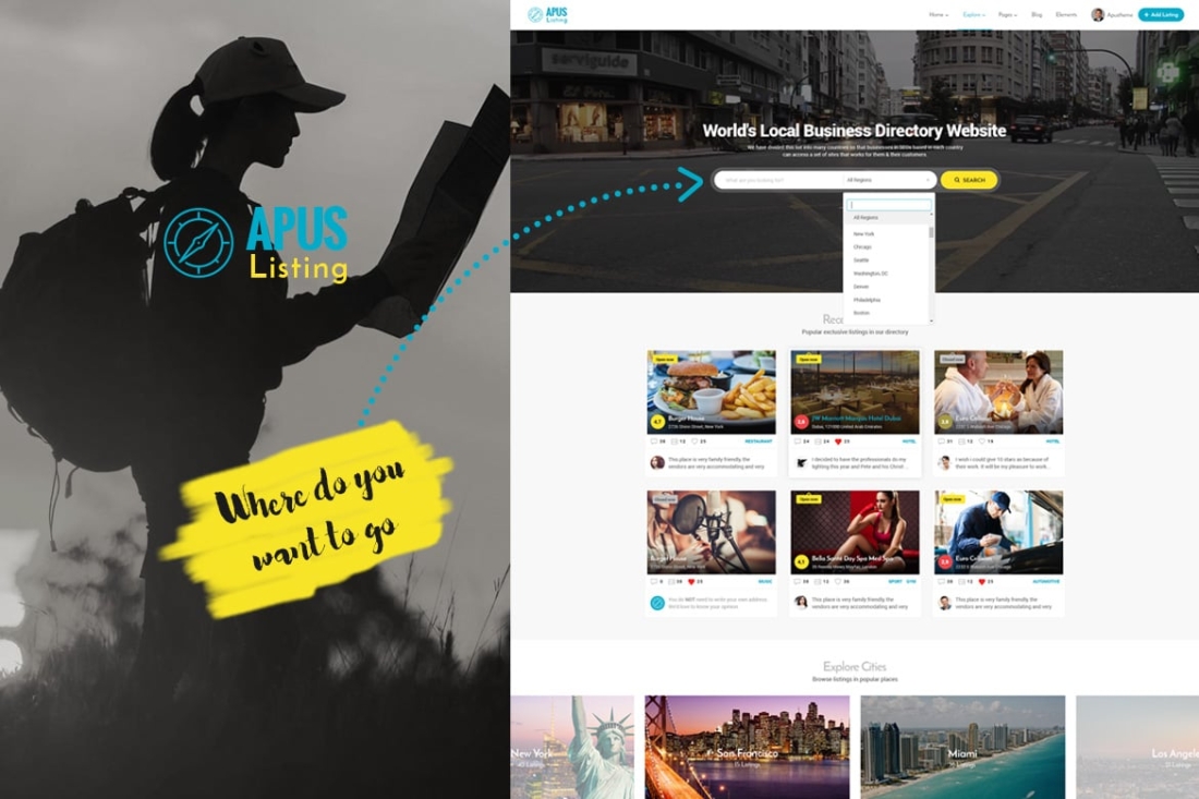 ApusListing - Directory & Listing WordPress Theme 1.2.46