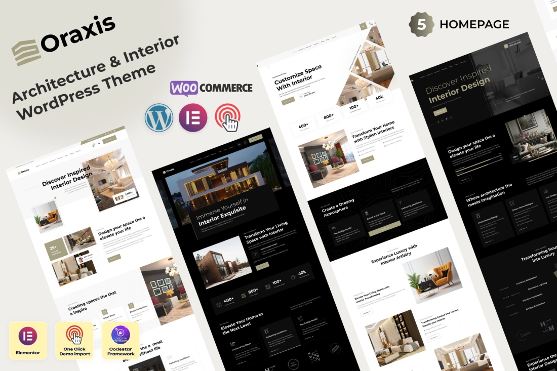 Oraxis - Architecture & Interior Design WordPress Theme 1.1.0