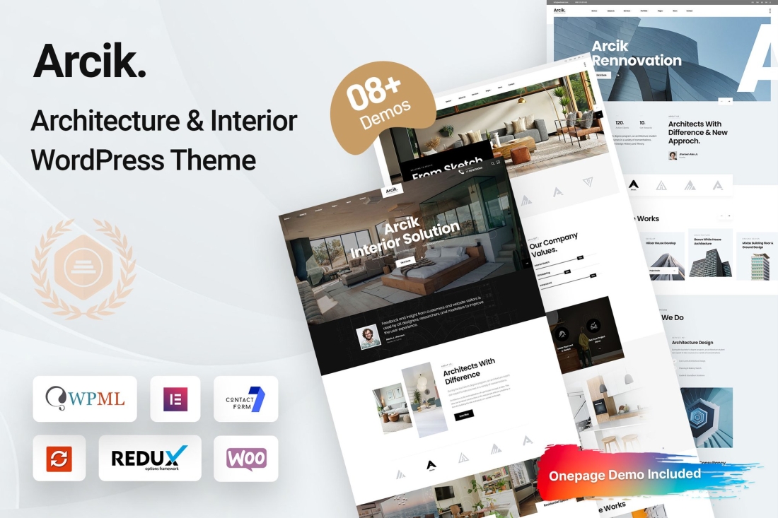 Arcik - Architecture WordPress Theme 1.0.4