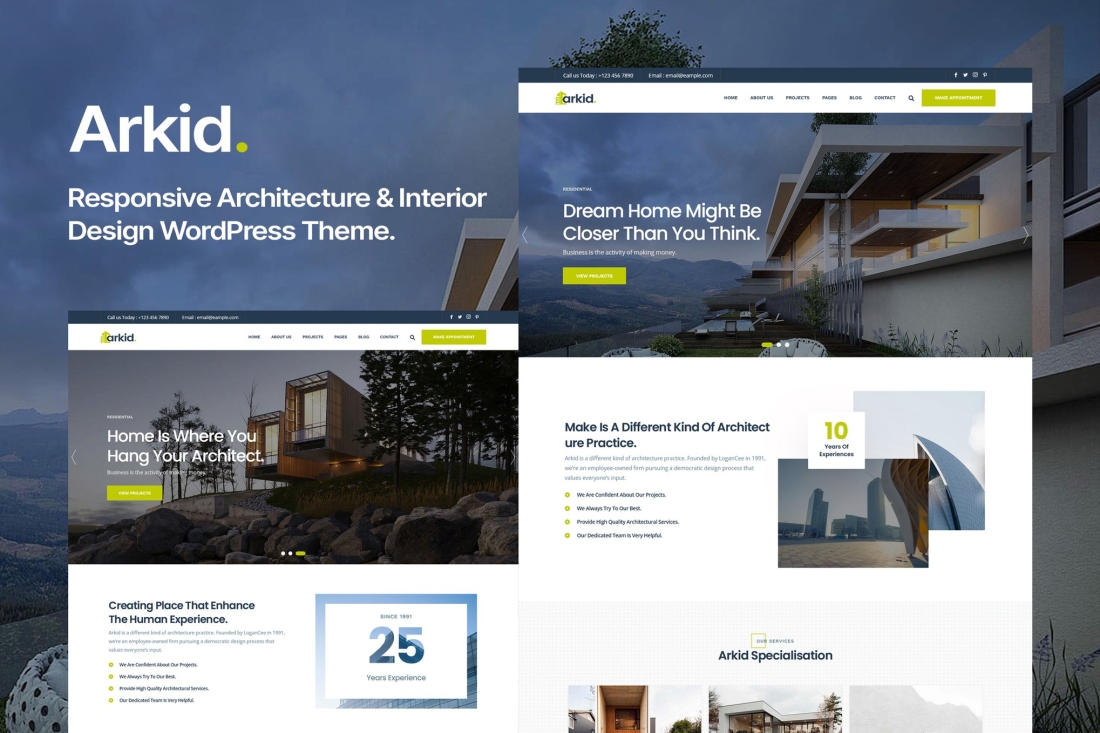 Arkid - Architecture and Interior Design WordPress 2.0.2