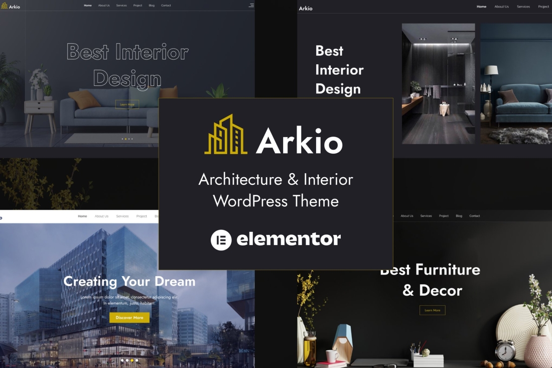 Arkio - Architecture & Interior WordPress Theme 1.0.4