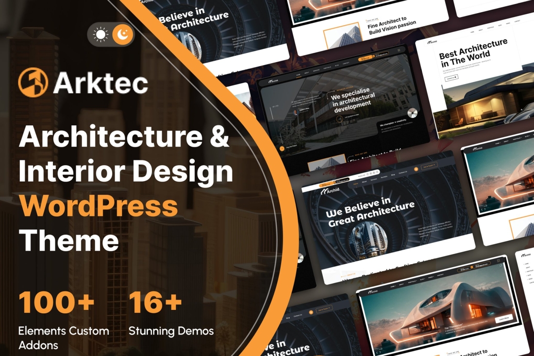 Arktec - Architecture & Interior WordPress Theme 1.0
