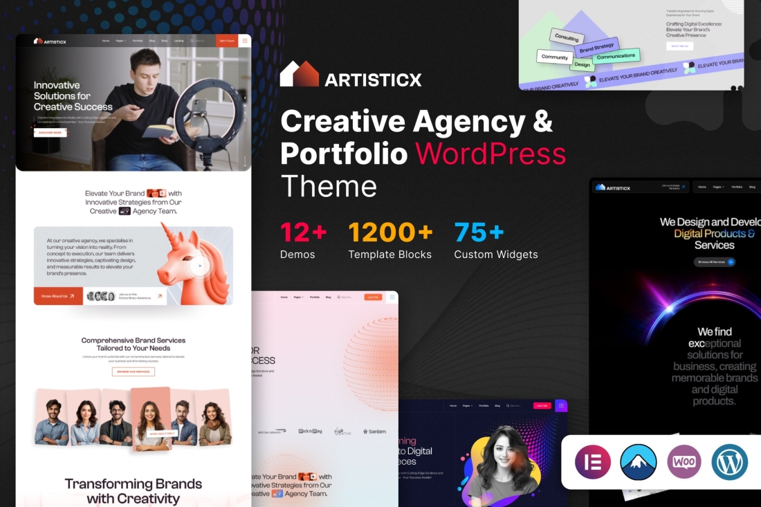 Artisticx - Creative Agency & Portfolio WordPress 1.0