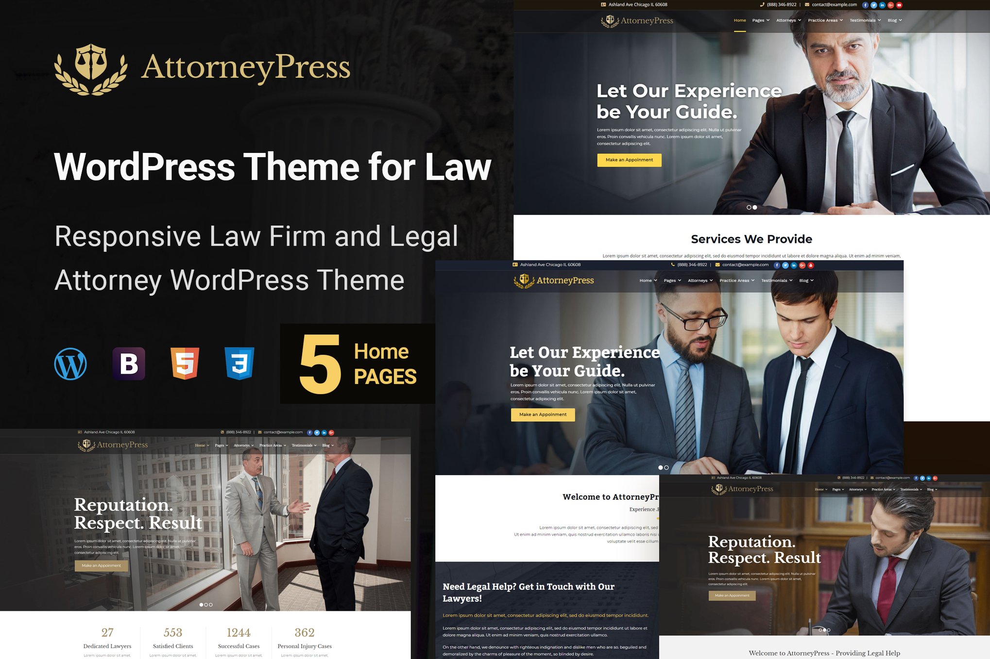 Attorney Press – Lawyer WordPress Theme 2.1.5