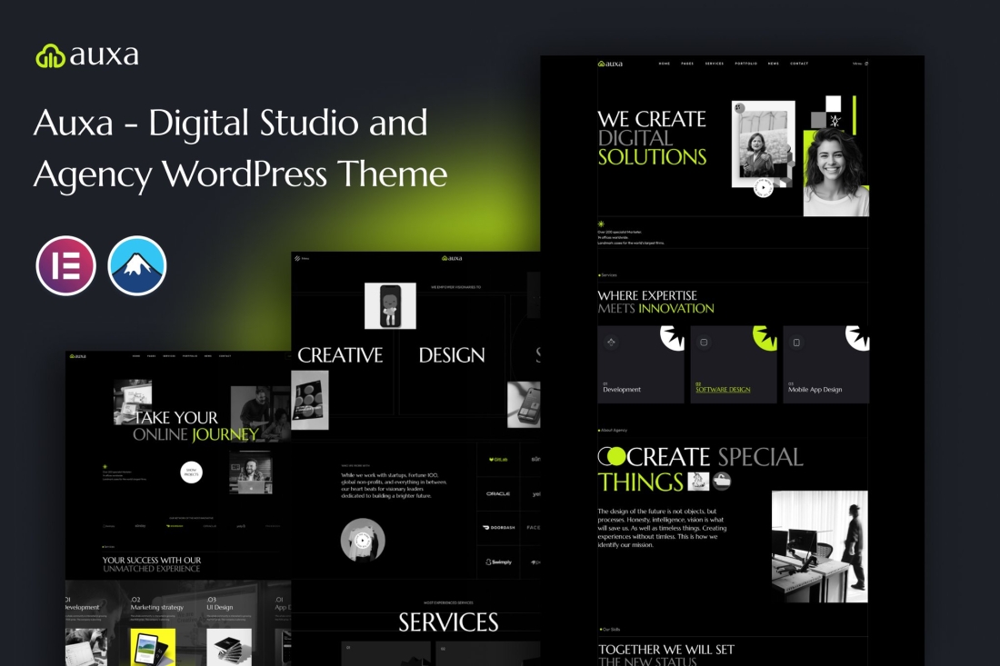 Auxa - Digital Studio and Agency WordPress Theme 1.0.0