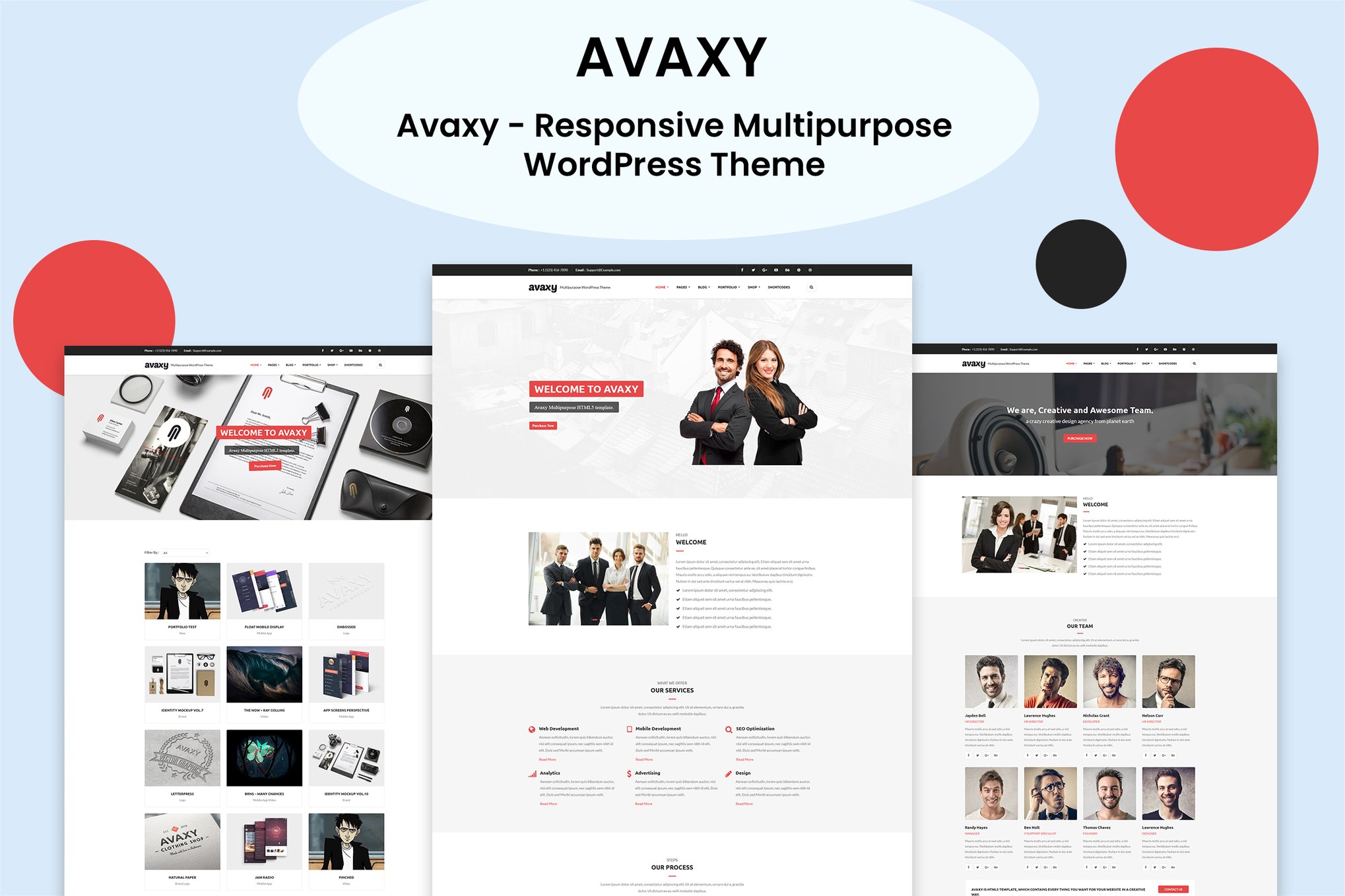 Avaxy – Multipurpose WordPress Theme 1.0