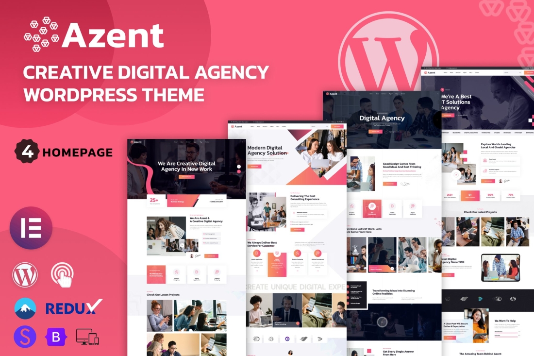 Azent - Creative Digital Agency WordPress Theme 1.0.0