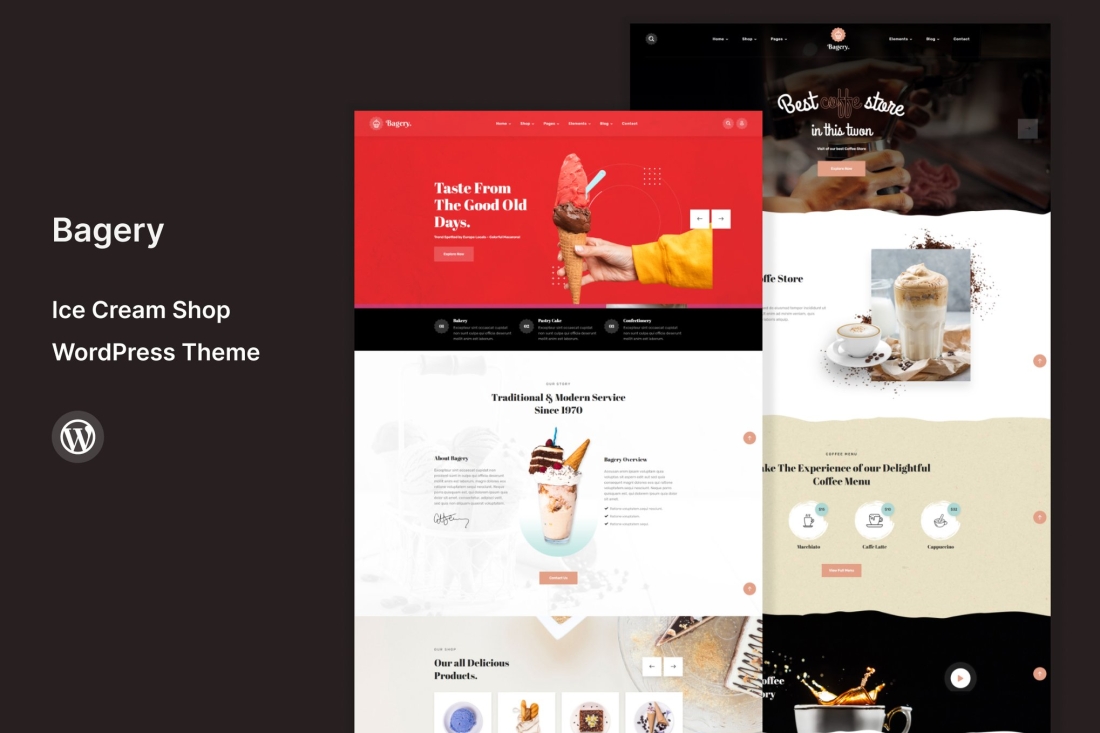 Bagery - Ice Cream Shop WordPress Theme 2.0