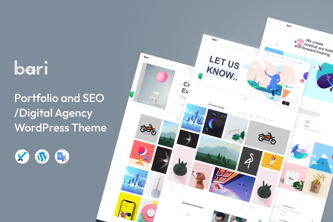 Bari - Portfolio & Digital Agency WordPress Theme 2.2