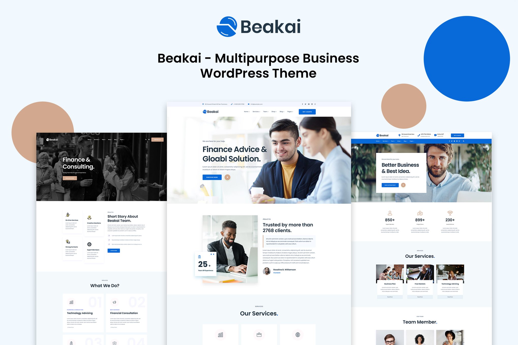 Beakai – Multipurpose Business WordPress Theme 1.1.4