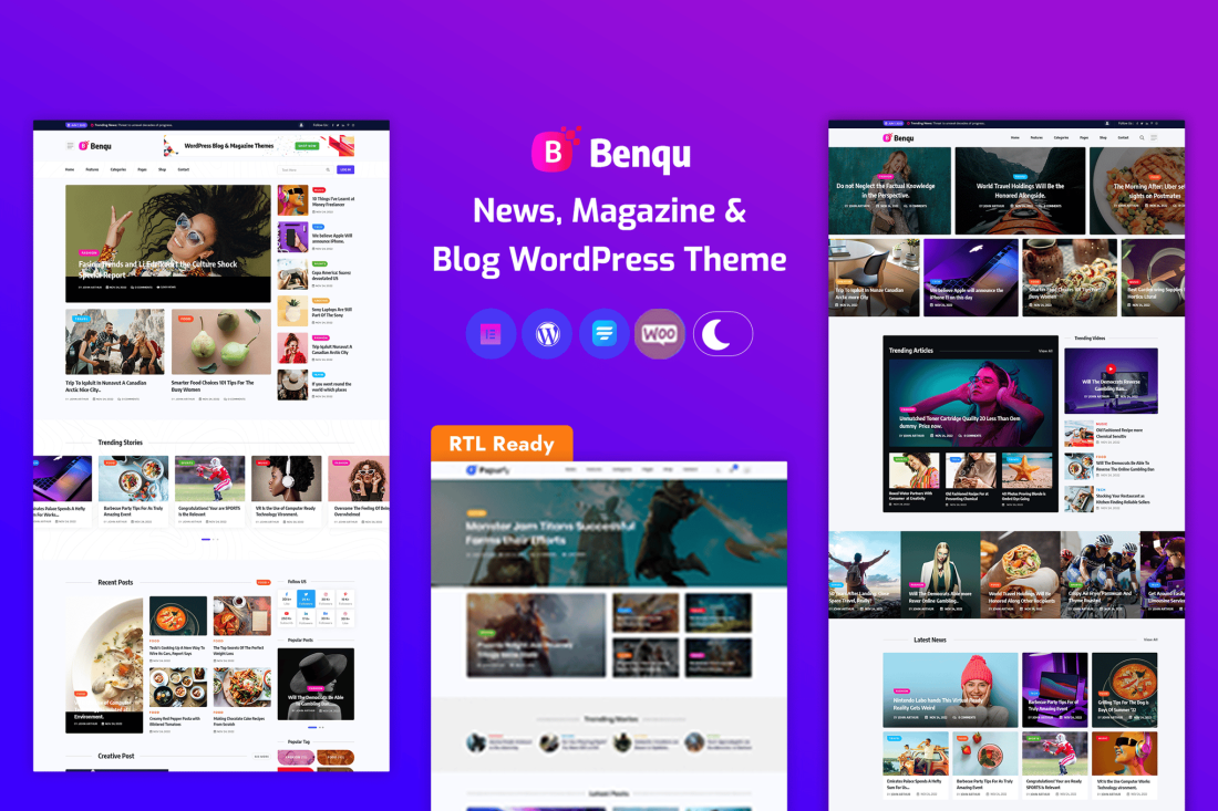 Benqu - News Magazine WordPress Theme 1.1.7