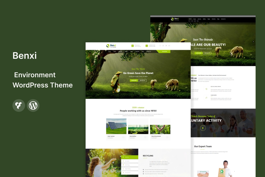 Benxi - Environment WordPress Theme 2.8