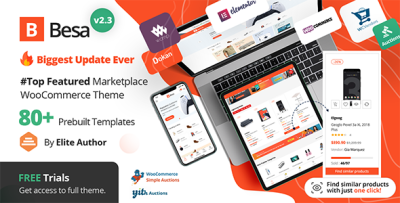 Besa - Elementor Marketplace WooCommerce Theme 2.3.8