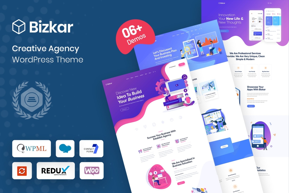 Bizkar - Creative Agency WordPress Theme 1.0.9