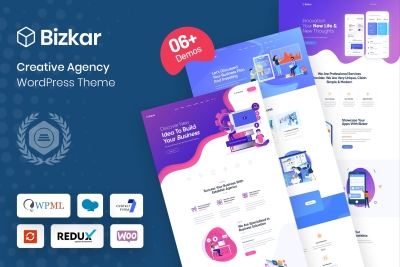 Bizkar - Creative Agency WordPress Theme 1.0.9