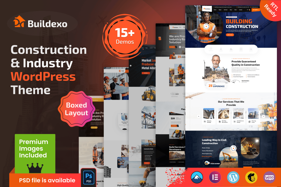Blxo - Construction WordPress Theme 1.0.3