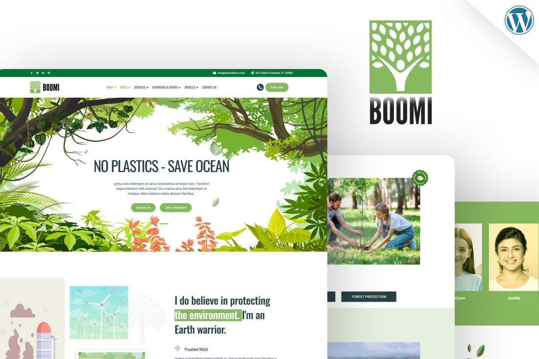 Boomi - Environment & Ecology WordPress Theme 1.0.3