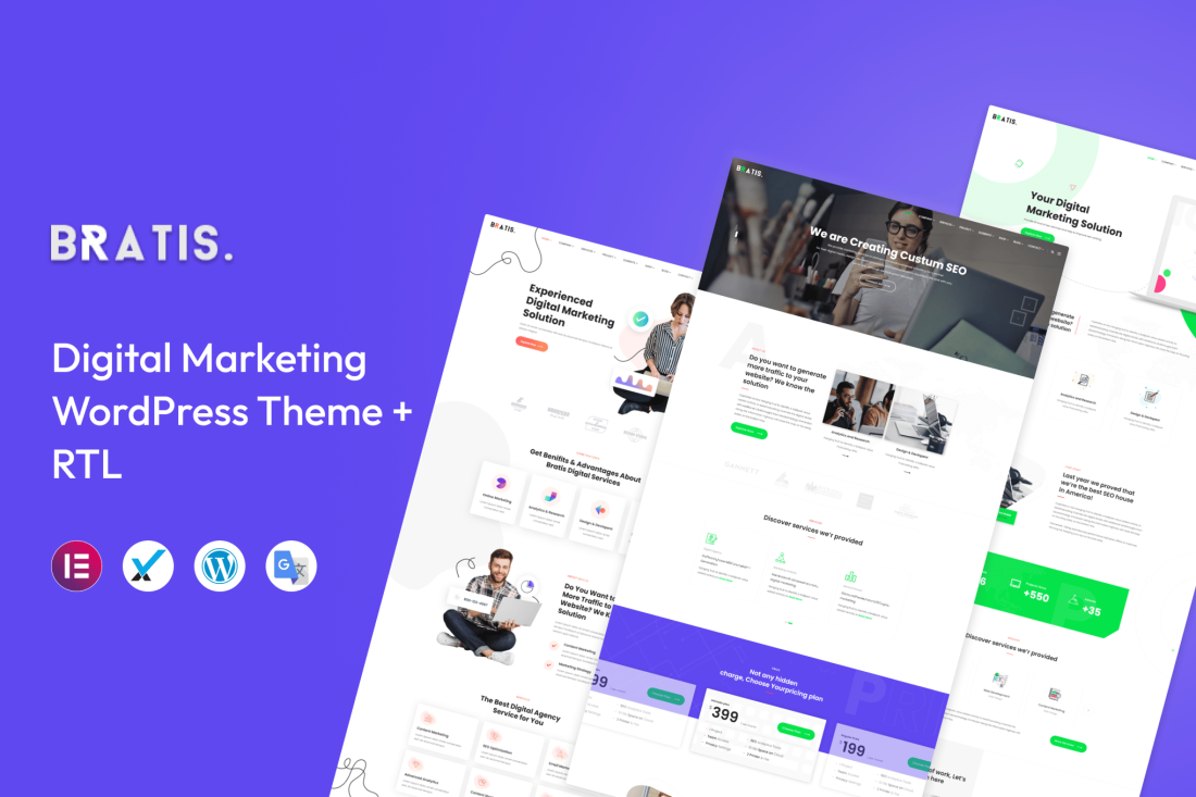 Bratis - Digital Marketing WordPress Theme 3.0.1