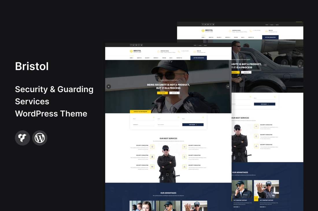 Bristol - Security & Guarding Services WordPress Theme 2.5