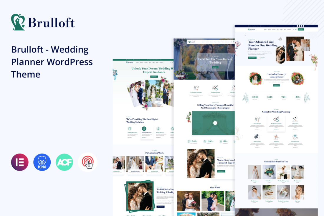 Brulloft – Wedding Planner WordPress Theme 1.0.0