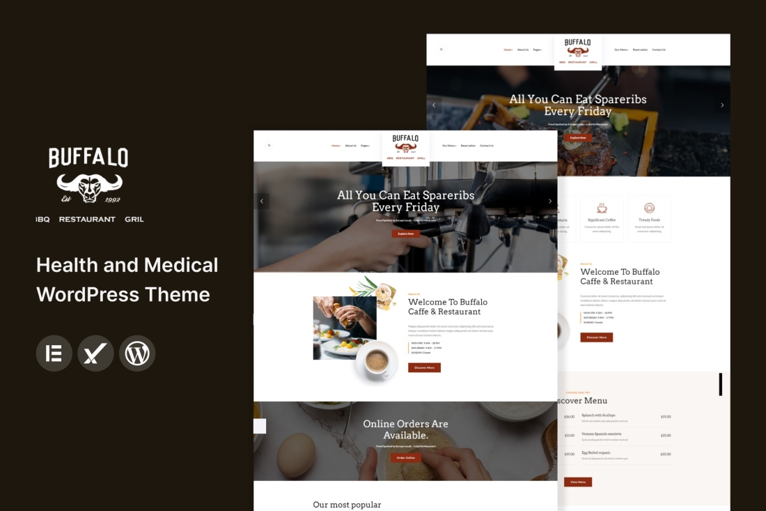 Buffalo - Cafe & Restaurant WordPress Theme 2.0