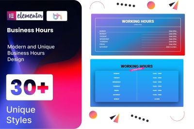 BWD Business Hours addon for elementor 1.0