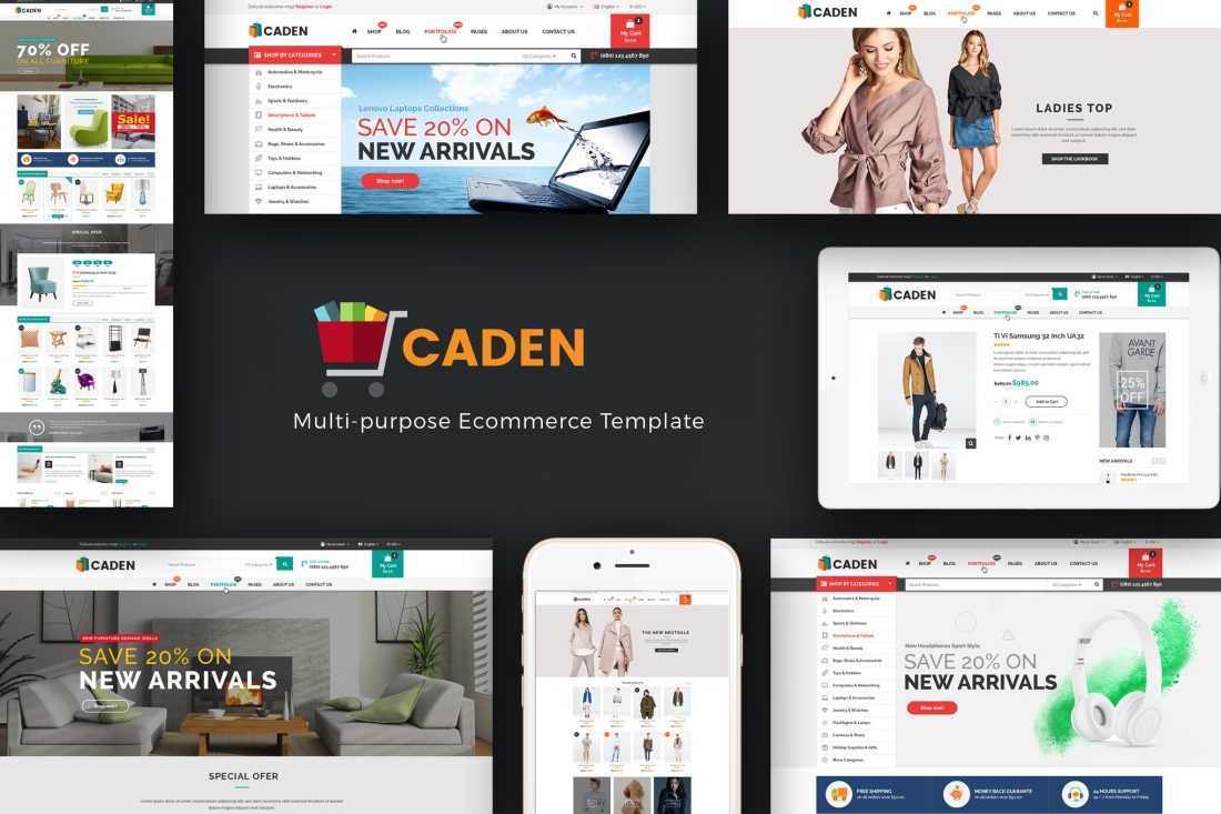 Caden - Mega Store Responsive WordPress Theme 1.4.4