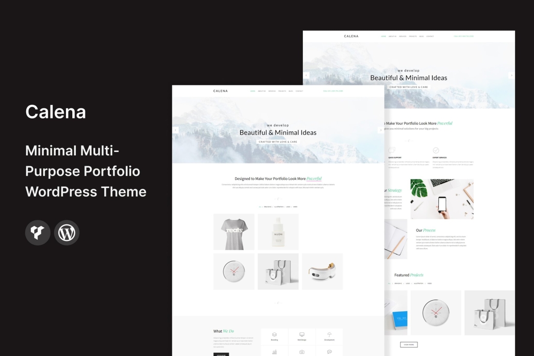 Calena - Minimal  Portfolio WordPress Theme 2.4