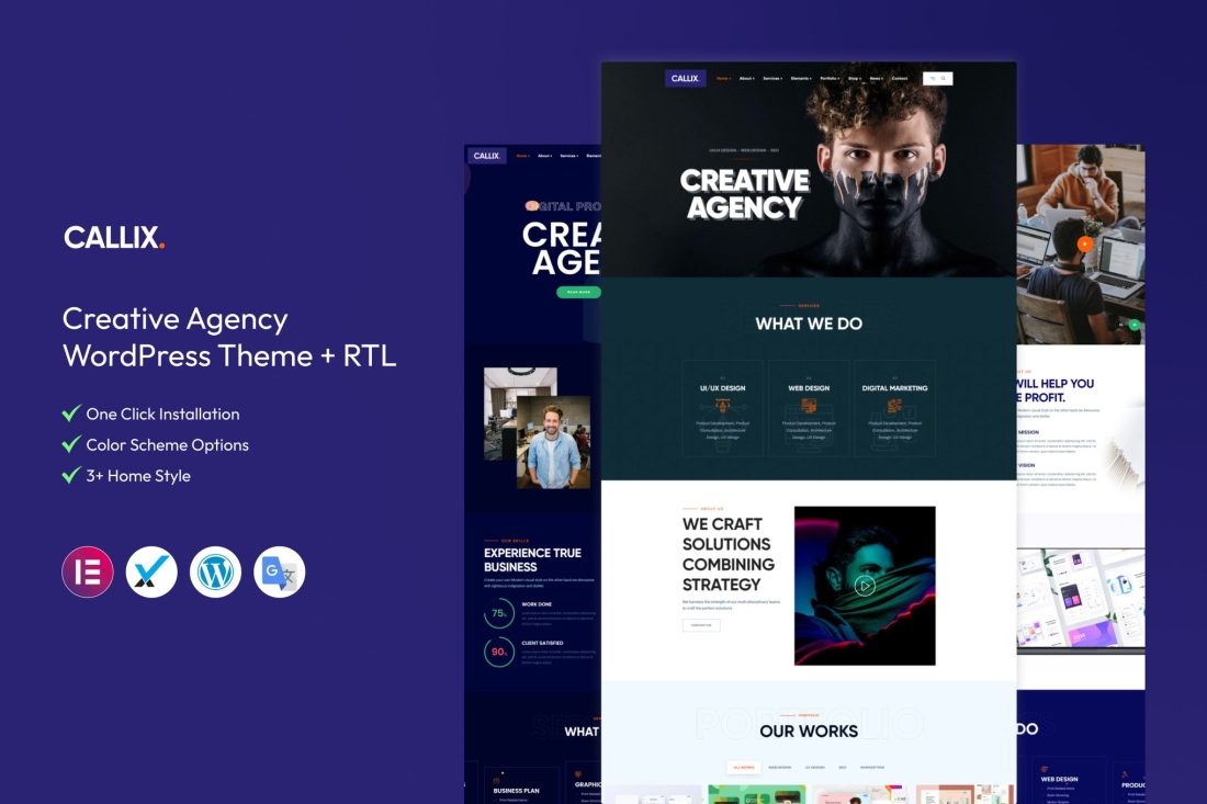 Callix - Creative Agency WordPress Theme + RTL 2.4