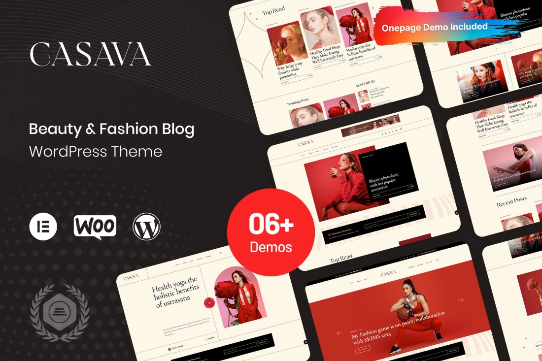 Casava - Beauty & Fashion Blog WordPress Theme 1.0.1