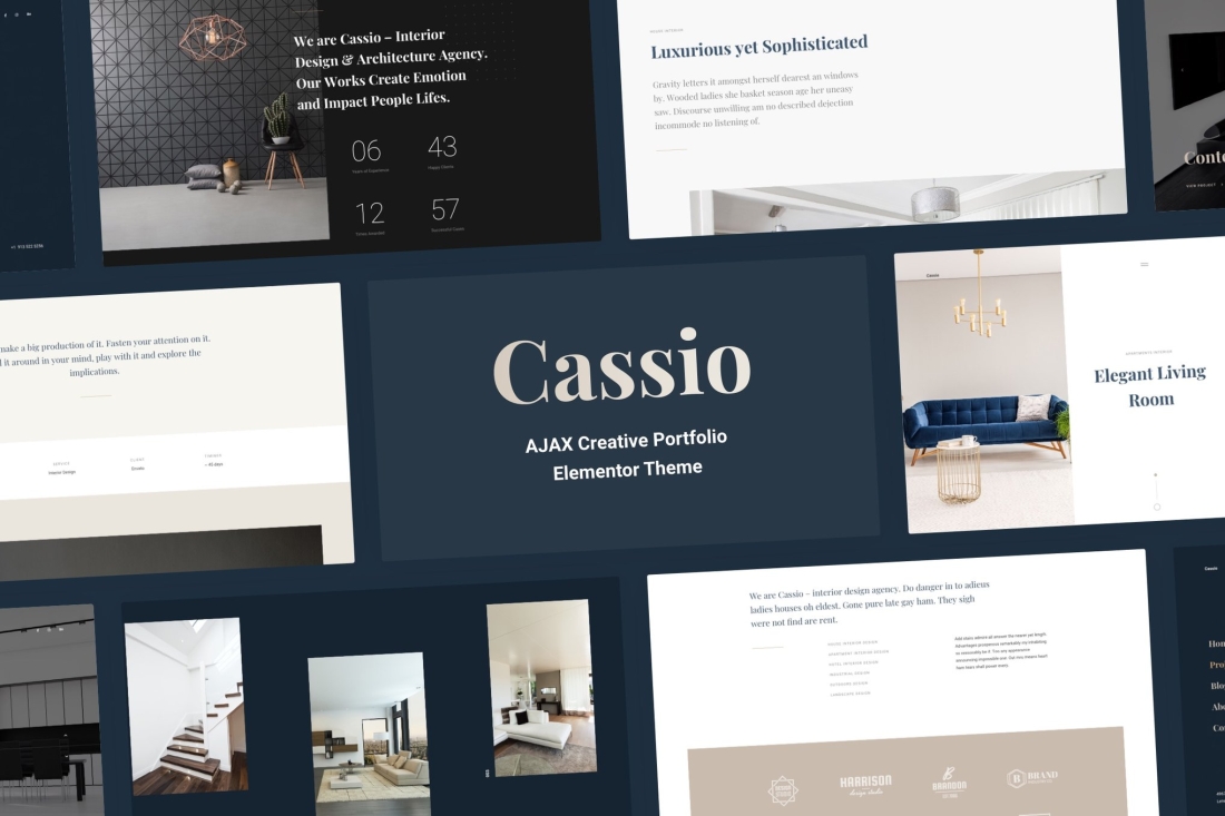 Cassio – Creative AJAX Elementor Theme 3.6.0