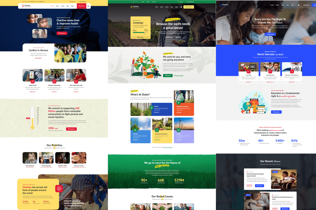 Charitxa | Multipurpose Nonprofit WordPress Theme 1.0